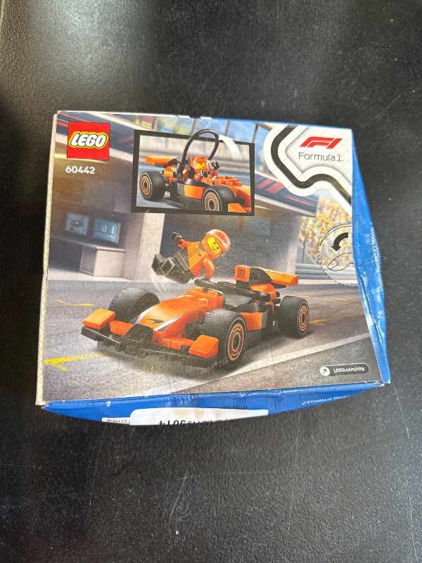 Photo 1 of LEGO City F1 Driver with McLaren Race Car Toy - Model Car Building Toy Kit for Kids, Boys and Girls, Ages 6+ - F1 Collectible for Fans - with a Driver Minifigure - Gift Idea for Birthdays - 60442