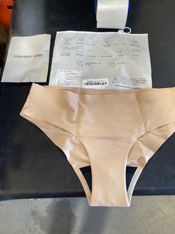 Photo 1 of strawberry weeks nude period panties size small/medium 