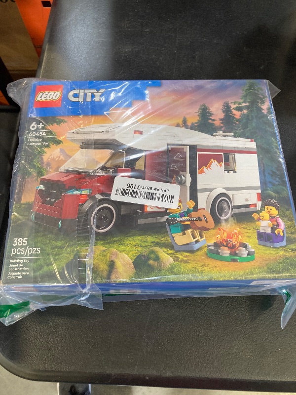 Photo 1 of LEGO City Holiday Adventure Camper Van Building Toy Set - Vacation Toy for Kids, Boys and Girls, Ages 6+ - Gift for Birthdays - Includes 3 Minifigures and Accessories - 60454