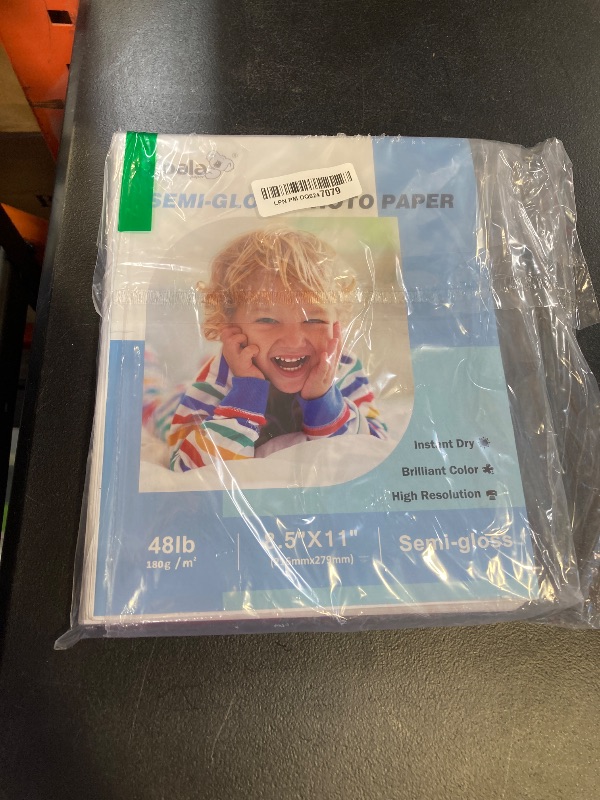 Photo 1 of Koala Semi-Gloss Photo Paper 8.5X11 Inches 100 Sheets for Inkjet and Laser Printers Use DYE INK 48LB 180gsm Professional Paper