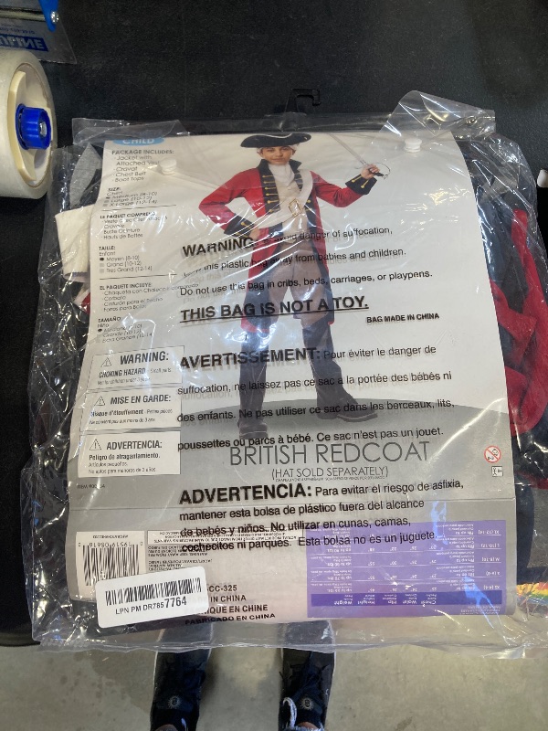 Photo 1 of California Costumes Boys British Redcoat Costume Medium (8-10)