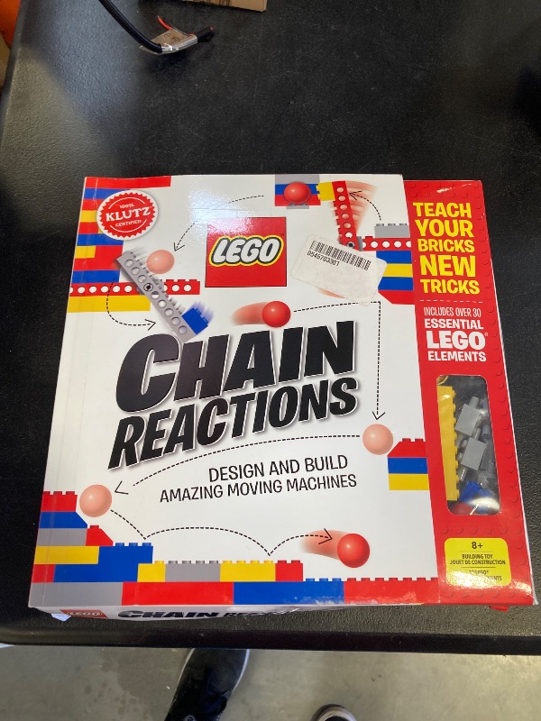 Photo 1 of LEGO Chain Reactions (Klutz Science/STEM Activity Kit), 9" Length x 1.06" Width x 10" Height
