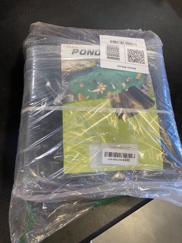 Photo 1 of Adroiteet 10 x 15 FT Pond Liner, 20 Mil Fish Pond HDPE Liner, Pond Liners for Outdoor Ponds, Koi Ponds, Garden Fountain, Waterfall