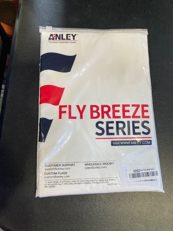 Photo 1 of Anley Pack of 2 Fly Breeze 3x5 Foot Solid White Flag - Vivid Color and Fade proof - Canvas Header and Double Stitched - Plain White Flags Polyester with Brass Grommets 3 X 5 Ft