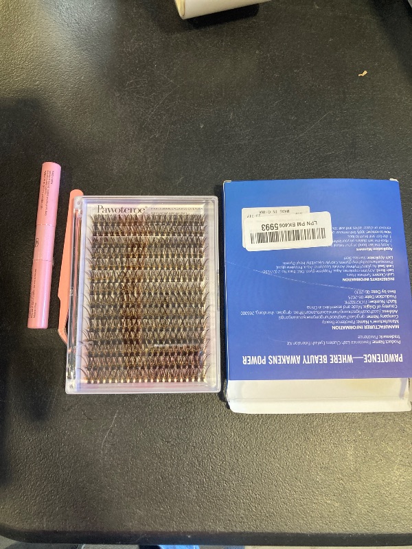 Photo 1 of Pawotence Lash Extension Kit DIY 280pcs Brown Lash Clusters Eyelash Extension Kit 40D 9-16mm Individual Lashes Kit with Lash Bond and Seal Lash Tweezers for Self Use (Brown 40D, 9-16mm, Kit)