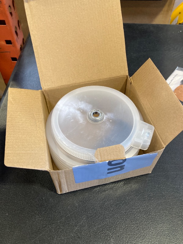 Photo 1 of EMVANV Hole Saw Dust Bowl with Handle,Drill Dust Collector Rubber Scalable Dust Cover Collector for Ceiling Cutting Work and Other Drilling Works(Size:125mm)