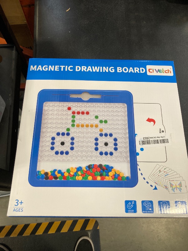 Photo 1 of Large Magnetic Dots Board for Toddlers, Magnetic Drawing Board for Kids, Magnetic Dot Art with Magnetic Pen, Montessori Preschool Education Travel Toys for Kids Boys Girls Age 2 3 4 5 6 7 8 Years Old