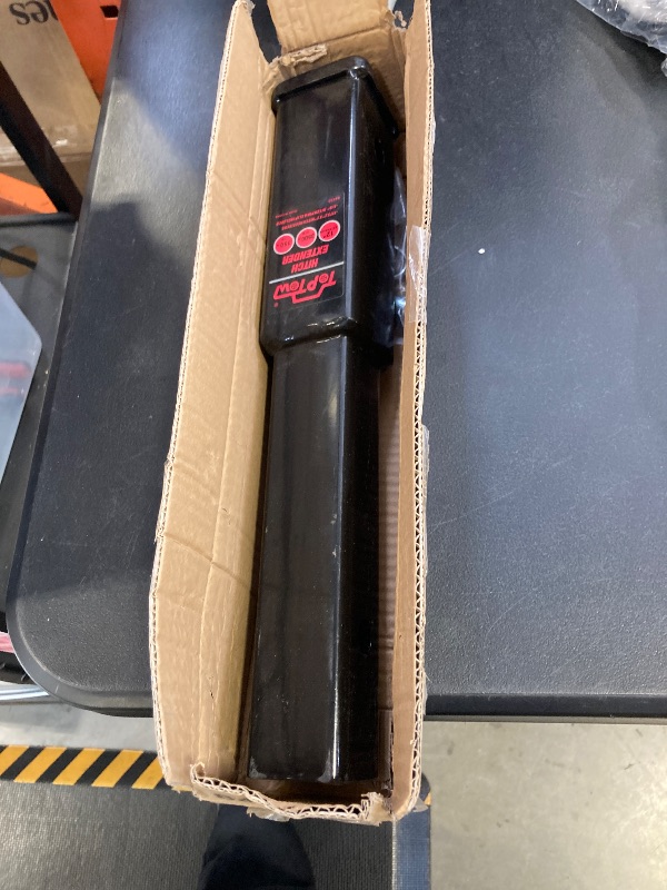 Photo 1 of TOPTOW Trailer Hitch Extender, 12-inch Extension Length, Fits 2-inch Receiver, 3500lbs, 5/8 inch Hitch Pin and Clip Included