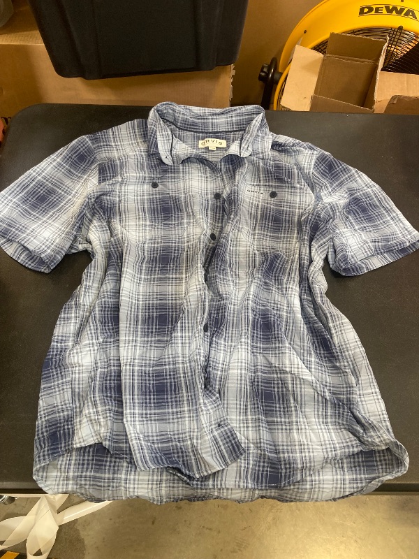 Photo 1 of orvis xl short sleeve button down shirt