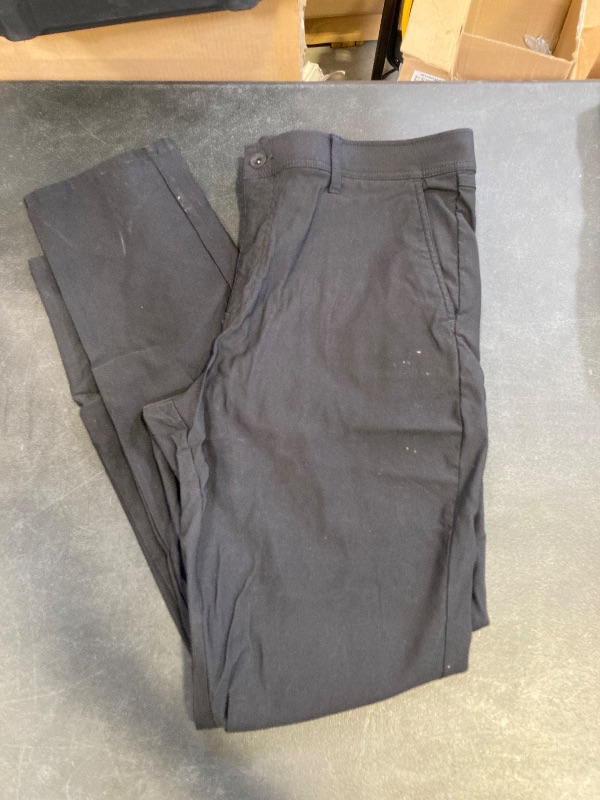 Photo 1 of weatherproof mens regular fit black pants size 36x34 minor stains 