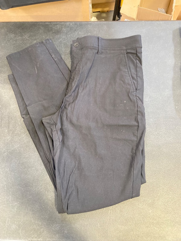 Photo 1 of weatherproof mens regular fit black pants size 36x34 minor stains 