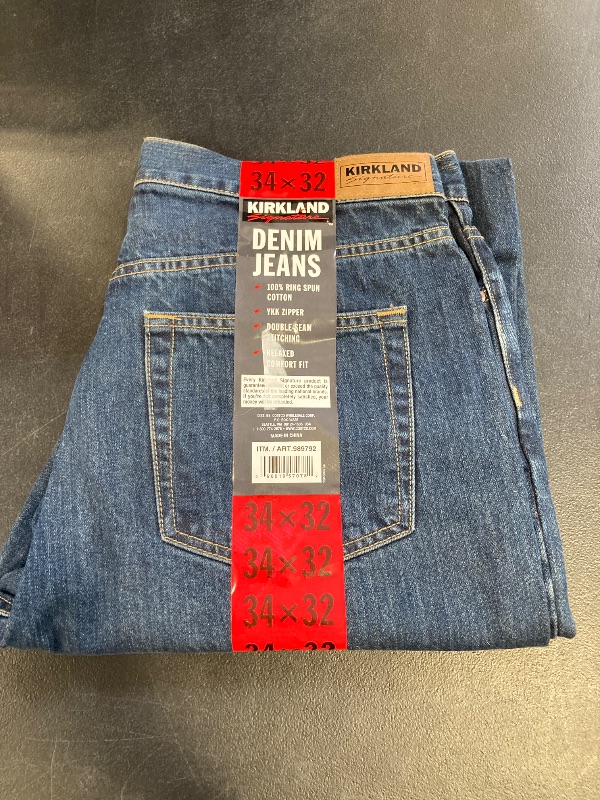 Photo 1 of mens kirkland jeans size 34x32