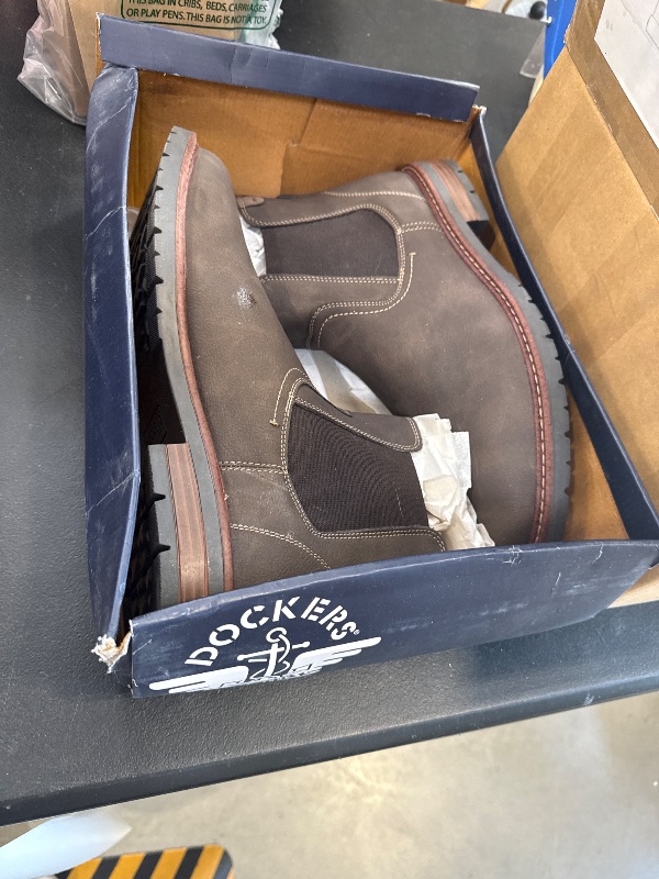 Photo 1 of Dockers Footwear Men's Ransome Chelsea Boot, Dark Brown, 11