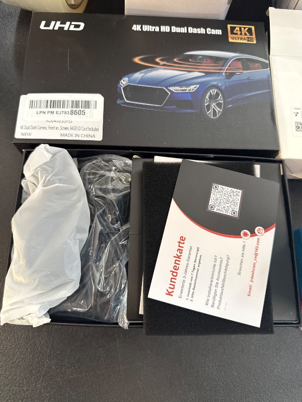 Photo 1 of Dash Cam Front and Rear 4K, Built-in 5GHz WiFi with CPL, Dual Dashcams for Cars with 64GB Card, 24H Parking Mode, WDR, Ultra HD Night Vision, G-Sensor, Loop Recording, App Control, Support 256GB Max