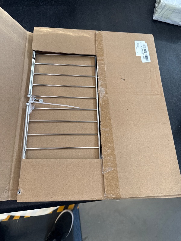 Photo 1 of 304 Stainless Steel Universal Adjustable Oven Rack Stove Replacement Parts for GE LG Frigidaire Kenmore Samsung Maytag Whirlpool Electrolux Oven Shelf Extendable 17.3-25.6 In Range Wire Racks 1 Pcs