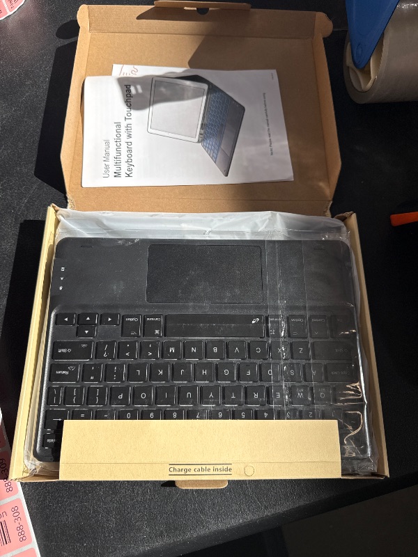 Photo 1 of CHESONA for iPad Air 11 Inch Case with Keyboard M3/M2 (2025/2024), 7-Color Backlight, Multi-Touch Trackpad, 2 Wireless Channels, for iPad Pro 11 (4th/3rd/2nd/1st Gen) & iPad Air 5th & 4th Gen, Black