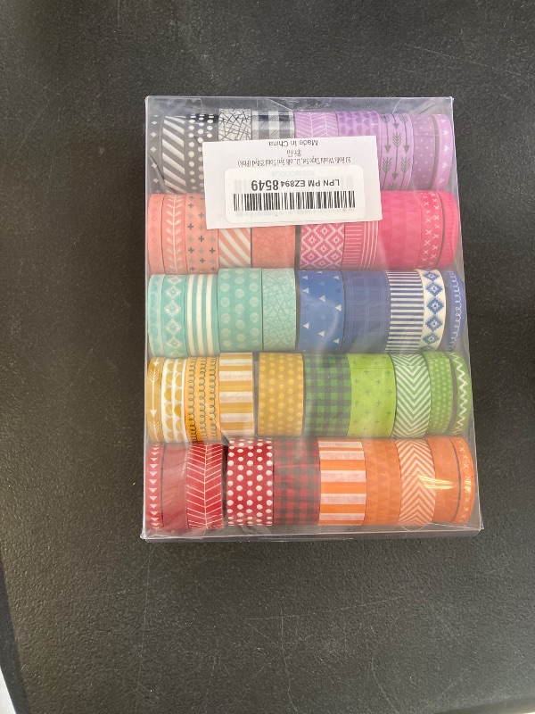 Photo 1 of 50 Rolls Washi Tape Set, Decorative Adhesive Tape for Scrapbook, Arts & Crafts, Journals, and Planners, Each Rolls 5yd Total 250yd (Pink)
