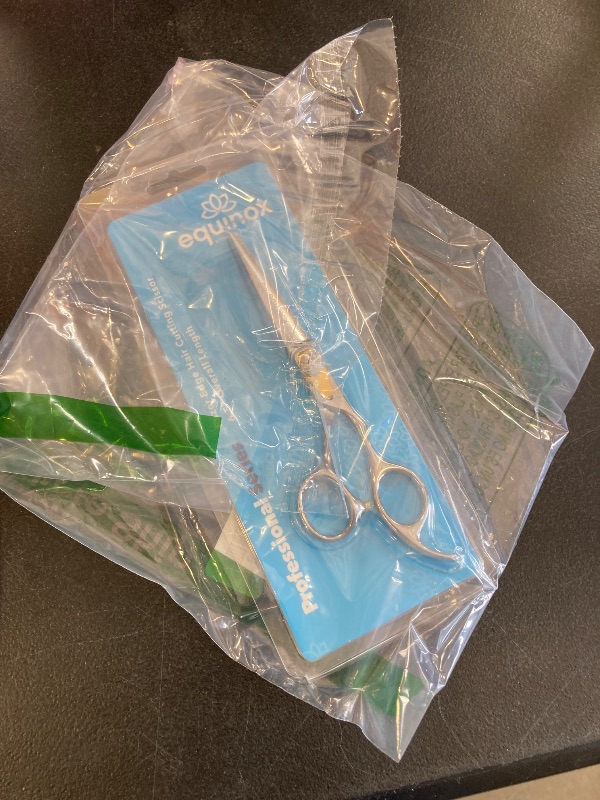 Photo 1 of Equinox Professional Razor Edge Series Barber Hair Cutting Scissors - Japanese Stainless Steel Salon Scissors - 6.5” Overall Length - Fine Adjustment Tension Screw - Premium Shears for Hair Cutting