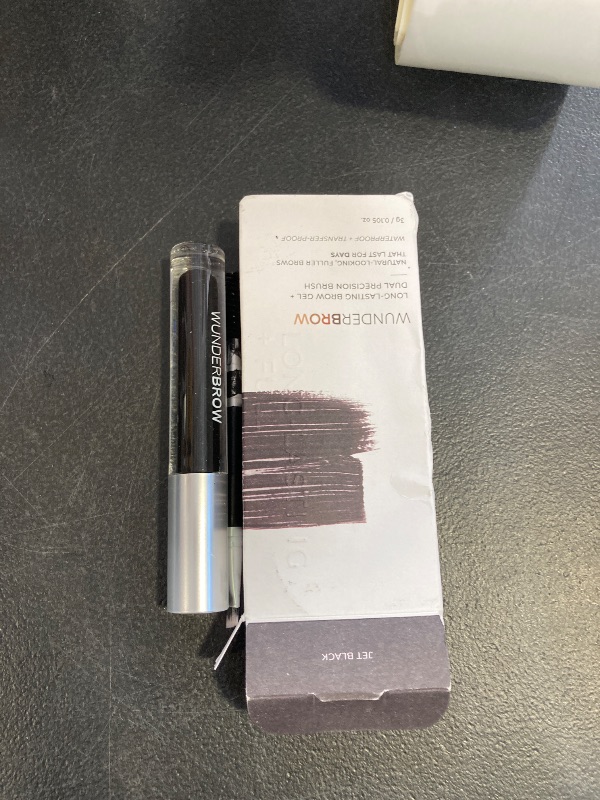 Photo 1 of WUNDERBROW Eyebrow Gel, Waterproof, Smudgeproof, Lasts for Days, Shade: Jet Black, Vegan and Cruelty-Free