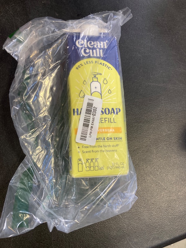 Photo 1 of Cleancult Liquid Hand Soap Refill - Lemon Verbena - Moisturizes Dry & Sensitive Skin - Made with Aloe Vera & Essential Oils - Eco Friendly - Paper-Based Packaging - 32 oz/1 Pack