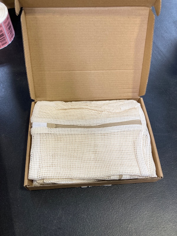 Photo 1 of 6-Piece Bag, Durable Cotton Mesh Laundry Bag, Sturdy Zipper, Breathable Mesh, Exquisite Laundry Bag for Underwear, Clothes, Pants, Shoes and Socks