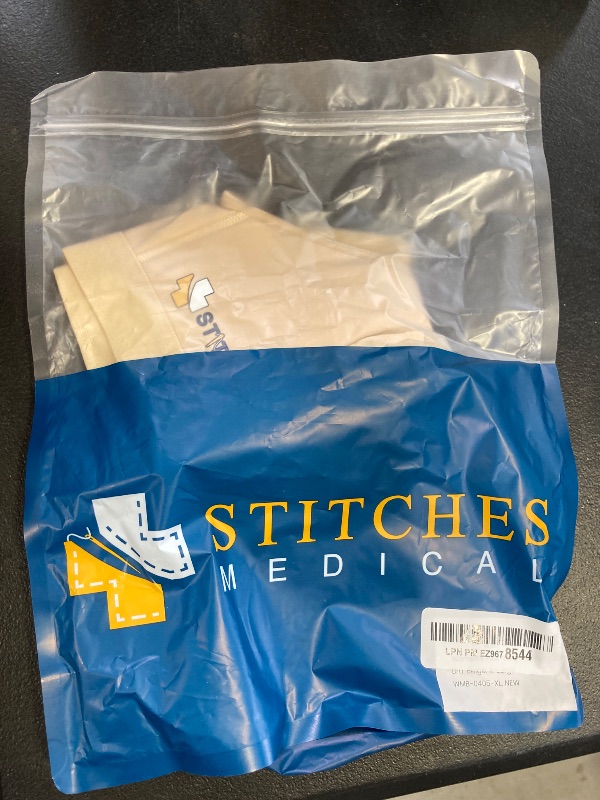 Photo 1 of Stitches Medical - Women's Post Surgery Bra Front Closure Compression with Adjustable Straps - Mastectomy Recovery Bra (US, Alpha, X-Large, Regular, Regular, Beige)