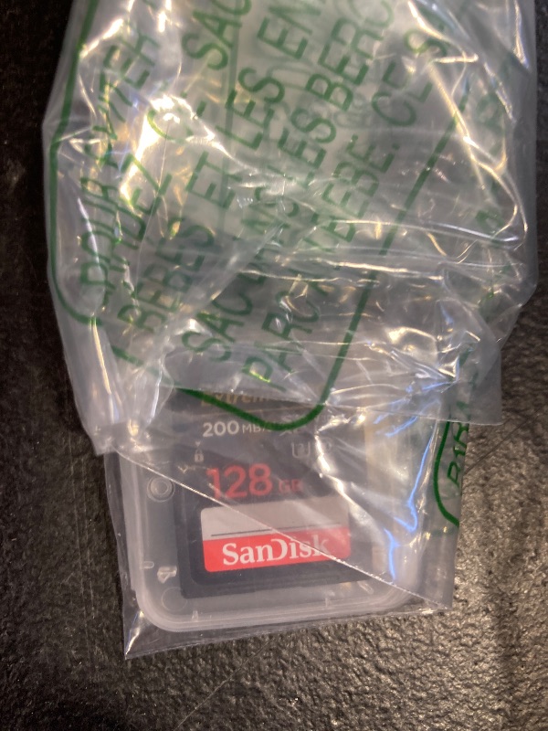 Photo 1 of SanDisk 128GB Extreme PRO SDXC UHS-I Memory Card - C10, U3, V30, 4K UHD, SD Card - SDSDXXD-128G-GN4IN