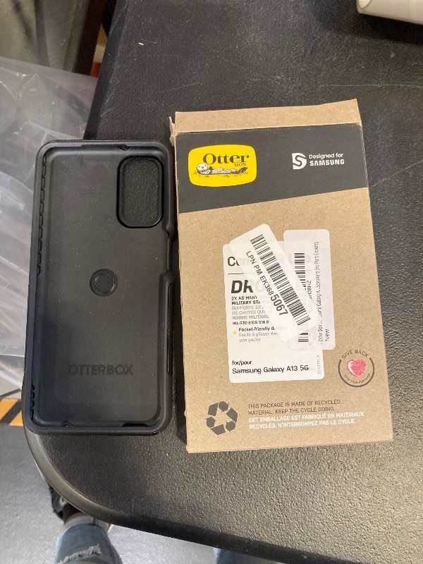 Photo 1 of OtterBox Samsung Galaxy A13 5G Commuter Series Lite Case - Black, Slim & Tough, Pocket-Friendly, with Open Access to Ports and Speakers (No Port Covers),