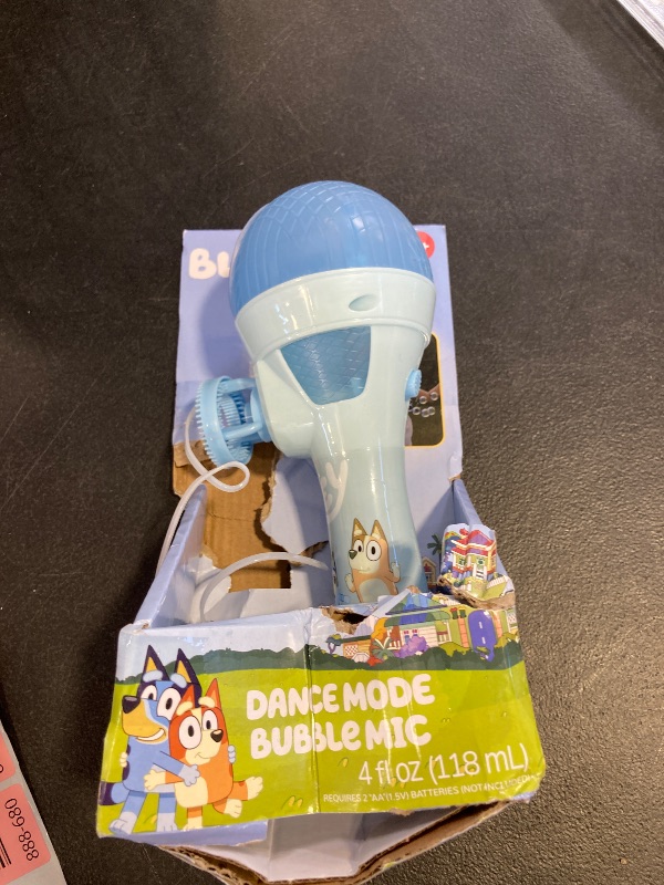Photo 1 of BLUEY Dance Mode Bubble Machine and Toy Microphone | Bluey Toy for Baby, Toddlers and Kids | Includes Bubble Solution