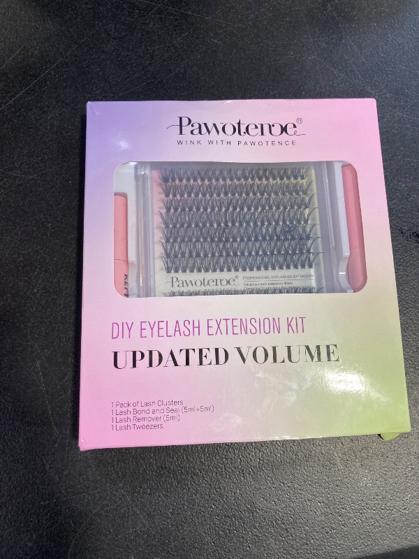 Photo 1 of Pawotence Lash Extension Kit DIY 280pcs Individual Lash Clusters Kit 30D 40D Cluster Eyelash Extensions Kit with Lash Bond and Seal, Lash Remover, Lash Tweezers for Self Use (30D&40D, 9-16mm, All Kit)