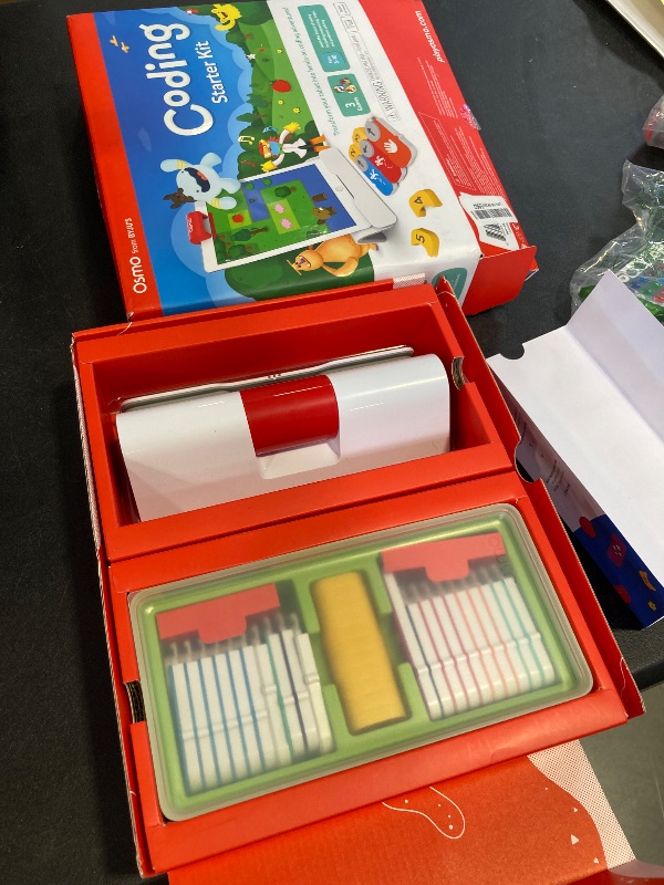 Photo 1 of Osmo - Coding Starter Kit for iPhone & iPad-3 Educational Learning Games-Ages 5-10+ Learn to Code, Basics Puzzles-STEM Toy-Logic, Fundamentals(Osmo iPad/iPhone Base Included)