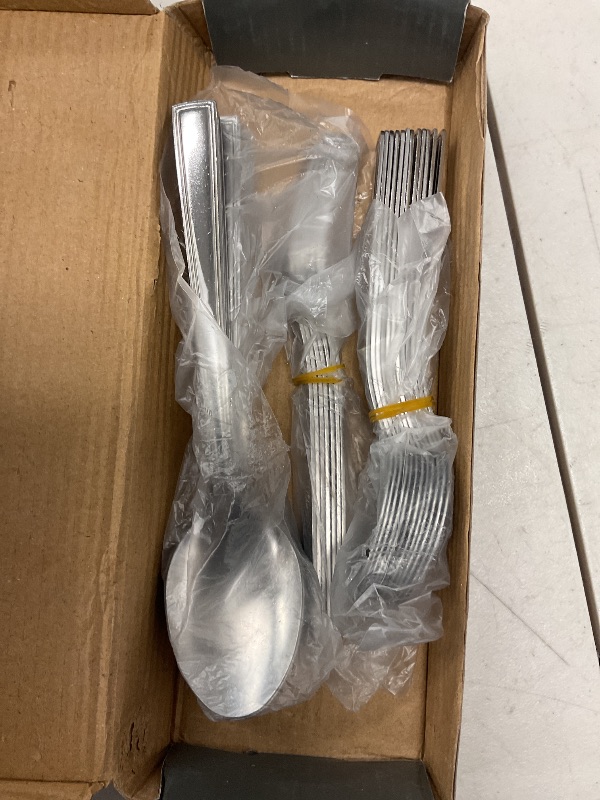 Photo 1 of Silverware Set, Hunnycook 60-piece Silverware Set for 12, Stainless Steel Flatware Set, Include Fork Knife Spoon Set, Mirror Polished, Dishwasher Safe, Cutlery Set for Home Kitchen Restaurant