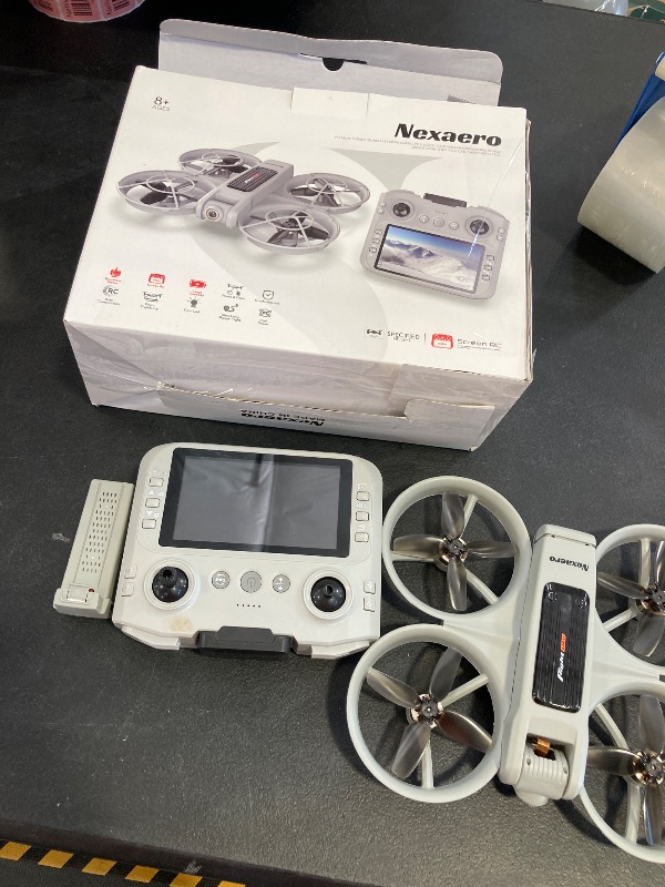 Photo 1 of Drones for Adults with Camera 2K, Upgraded 4.5inch LCD RC Screen Remote Control, Brushless Motor Smart FPV Quadcopter for Kids Beginners, Auto Hovering, 3D Flips, Headless Mode, Follow Me, 2 Batteries, 30 Mins Flight Time, Great Gift Toy for Boys and Girl