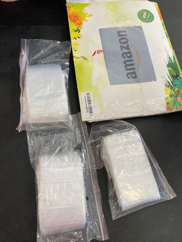 Photo 1 of JINYONBAG Small Plastic Bags 3x3, 400pcs, Transparent for Pills, Clear Reusable Baggies for Jewelry, Coins, Candy, etc