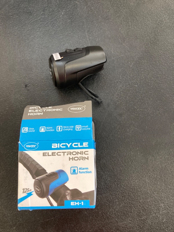 Photo 1 of Electric Bike Bell for Adult, 125db Anti-Theft Alarm Loud E-Bike Horn with 1 Sound Modes USB Rechargeable Waterproof Bicycle Horn for MTB/BMX Scooter/Road Cycling