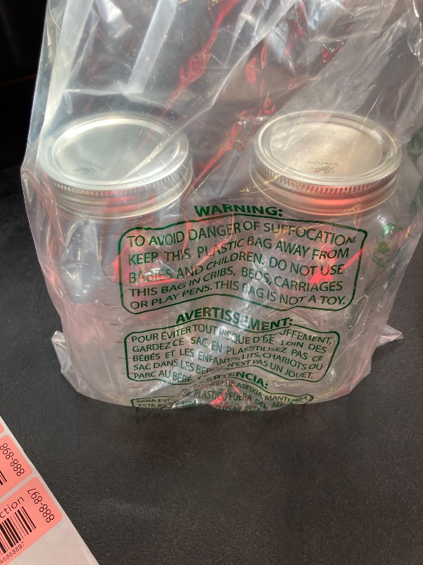 Photo 1 of Ball Regular Mouth 32-Ounces Mason Jar with Lids and Bands, Clear,(Pack Of 2)