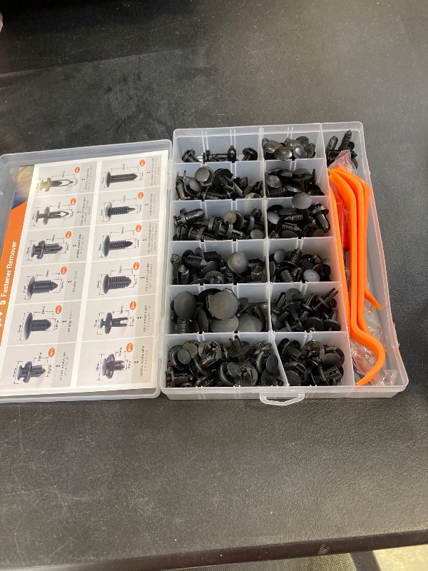 Photo 1 of GOOACC - GRC-33 240PCS Bumper Retainer Clips Car Plastic Rivets Fasteners Push Retainer Kit Most Popular Sizes Auto Push Pin Rivets Set -Door Trim Panel Fender Clips for GM Ford Toyota Honda Chrysler