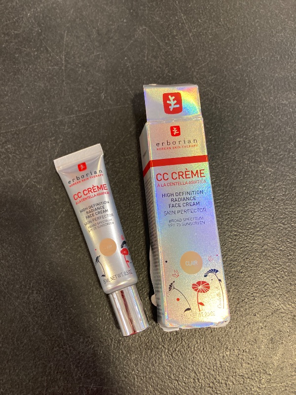 Photo 1 of Erborian Color Correcting CC Cream with Centella Asiatica, Fair (Clair) - Light Multi-Purpose Facial Concealer with Illuminating Finish Soothes & Hydrates - SPF Korean Skincare Skin Perfector - 0.5 Oz