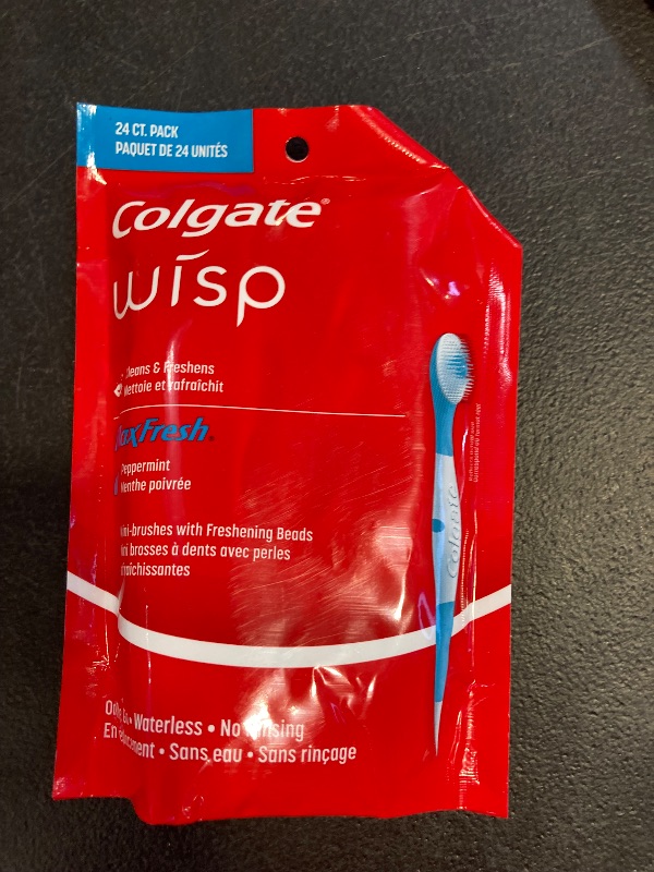 Photo 1 of Colgate Wisp Max Fresh Peppermint Mini-Brushes, 24 count