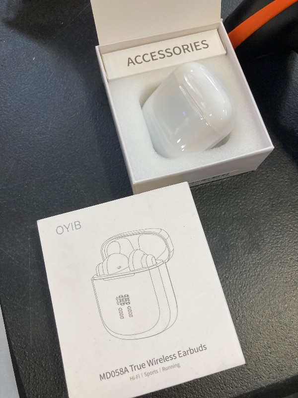 Photo 1 of OYIB Wireless Earbuds, Bluetooth 5.3 Headphones with 4-Mics ENC Clear Call, Bluetooth Earbuds Touch Control 25Hour Stereo Sound with LED Power Display, Waterproof Earphones Sprot for Workout White
