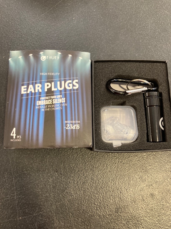 Photo 1 of Reure High Fidelity Concert Ear Plugs, Noise Cancelling Silicone Ear Plugs 2 Pairs Great for Concerts Loud Music, Musicians, Motorcycles, Airplanes, Raves, Hearing Protection -23 dB