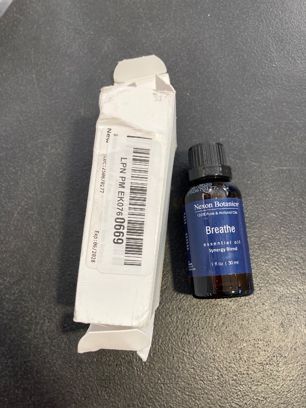 Photo 1 of Breathe Essential Oil Blend 30 ml - Breath Sinus Relief with Menthol Oils - for Humidifiers, Diffusers, and Aromatherapy - Nexon Botanics