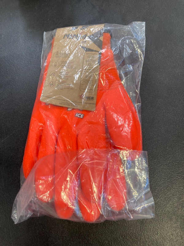 Photo 1 of MCR Safety N9680XXL Ninja Flex Work Gloves, 15 Gauge Nylon Shell with Latex Coated Palm and Fingertips, orange /Gray, 2X-Large, 1-Pair