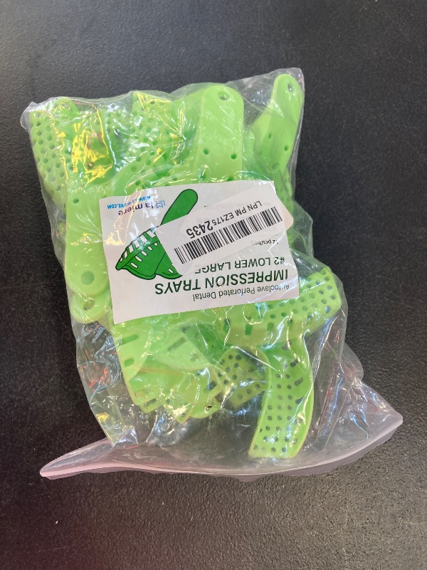 Photo 1 of LA MIERE Dental Impression Trays Large Lower, Autoclavable Perforated Impression Tray Set (Bag of 12) #2