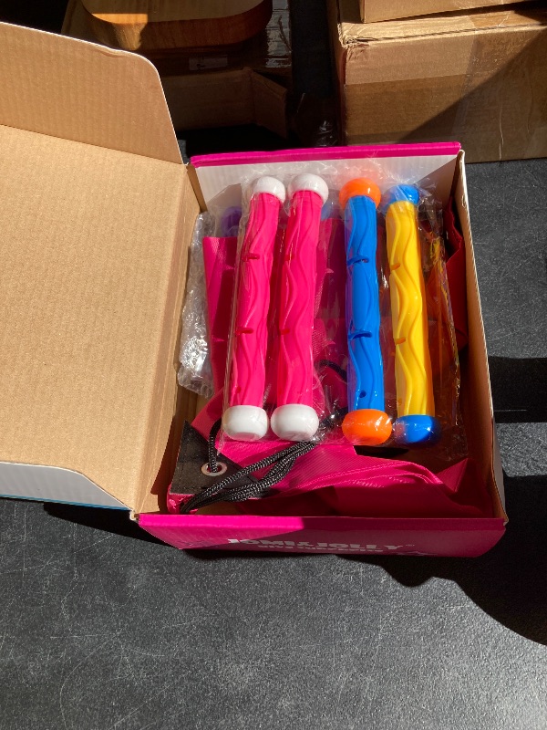 Photo 1 of 30 Pcs Diving Pool Toys for Kids Ages 3-12 - Little Mermaid Toys for Girls, Dive Sticks, Treasure Chest, Pink Shark Torped & Gems with Storage Bag, Summer Swim Water Toys for Pool Games, Bath & Party