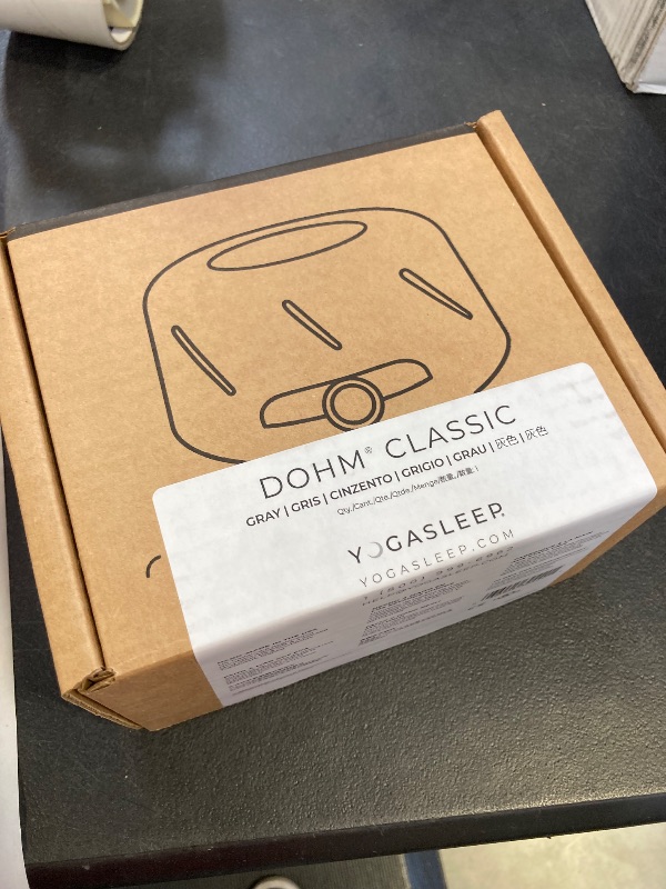 Photo 1 of Yogasleep Dohm Classic (Gray) The Original White Noise Machine, Soothing Natural Sound from A Real Fan, Noise Cancelling for Office Privacy, Travel & Meditation, Sleep Therapy for Adults & Baby sealed