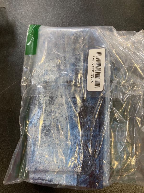 Photo 1 of Alricc Blue and Grey Abstract Art Artwork Pillow Cover, Gallery Modern Decorative Throw Pillows Cushion Cover for Bedroom Sofa Living Room 18 x 18 Inch Set of 2