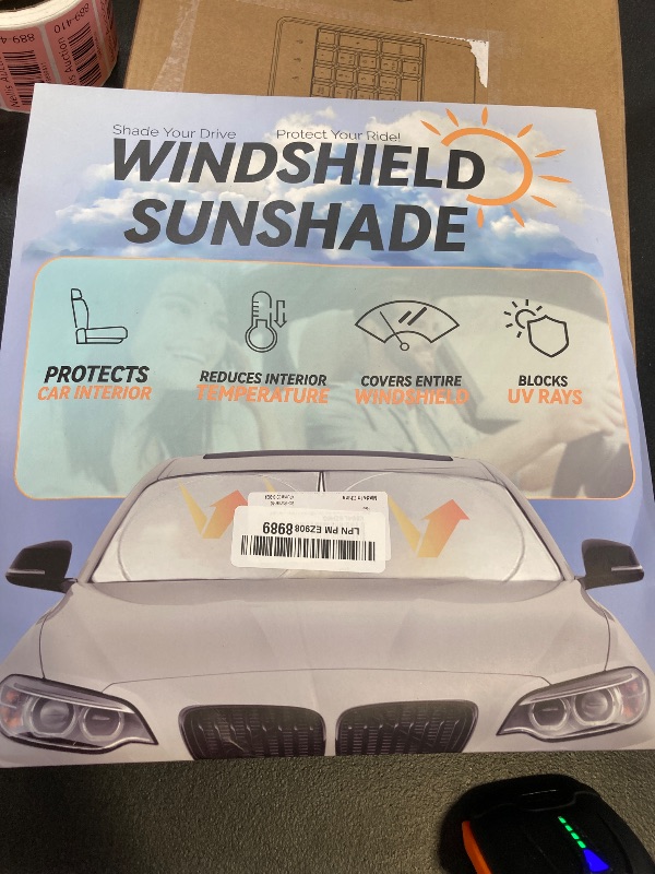 Photo 1 of INSAUTO Foldable Windshield Sun Shade for Toyota 4Runner 2010-2025, Heat & UV Protection Car Sunshade with Storage Bag, Keep Interior Cool & Easy Installation