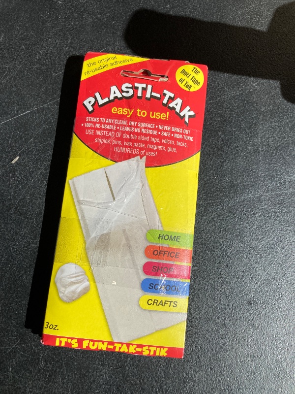 Photo 1 of Plasti-Tak The Original Re-usable Adhesive Putty 3oz, Pack of 3