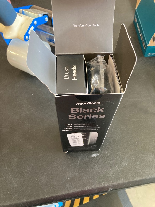 Photo 1 of Aquasonic Black Series Ultra Whitening Toothbrush – ADA Accepted Electric Toothbrush- 8 Brush Heads & Travel Case – 40,000 VPM Electric Motor & Wireless Charging - 4 Modes w Smart Timer